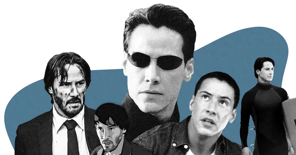 Which film marked Keanu Reeves' breakout role as an undercover cop named Johnny Utah?