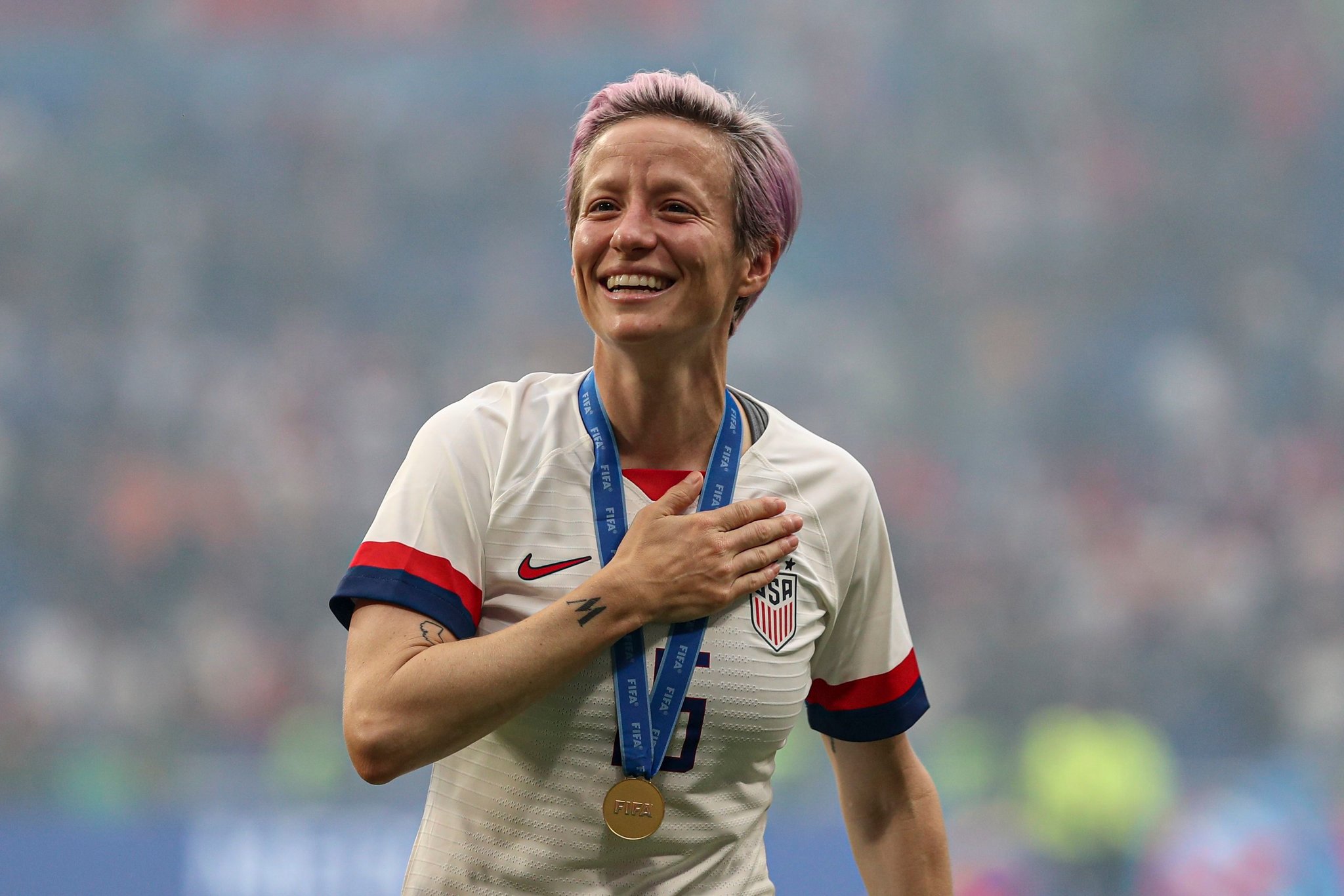 Which country did Megan Rapinoe play for in the 2012 London Olympics?