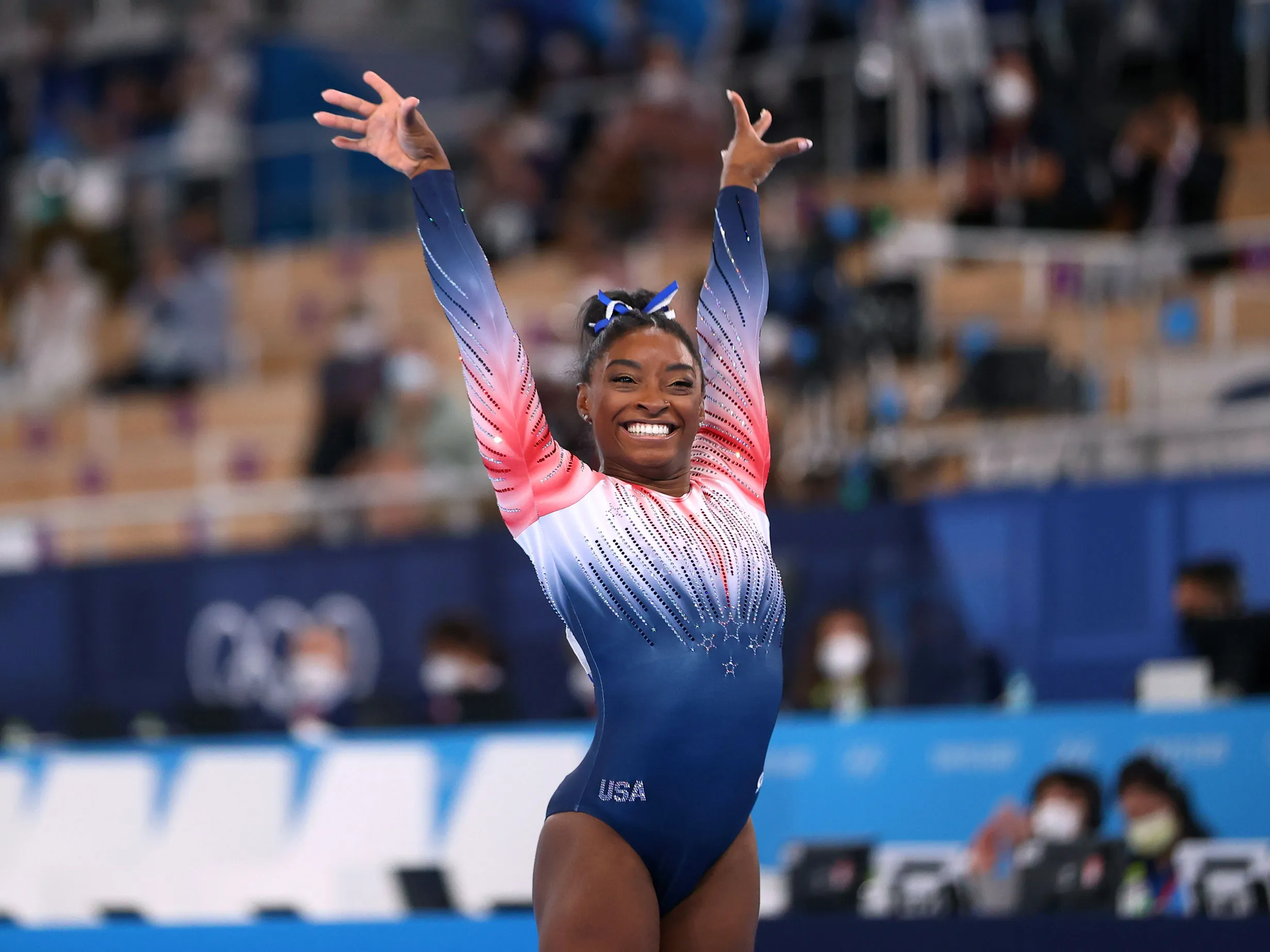How many individual all-around titles has Simone Biles won at the World Championships?