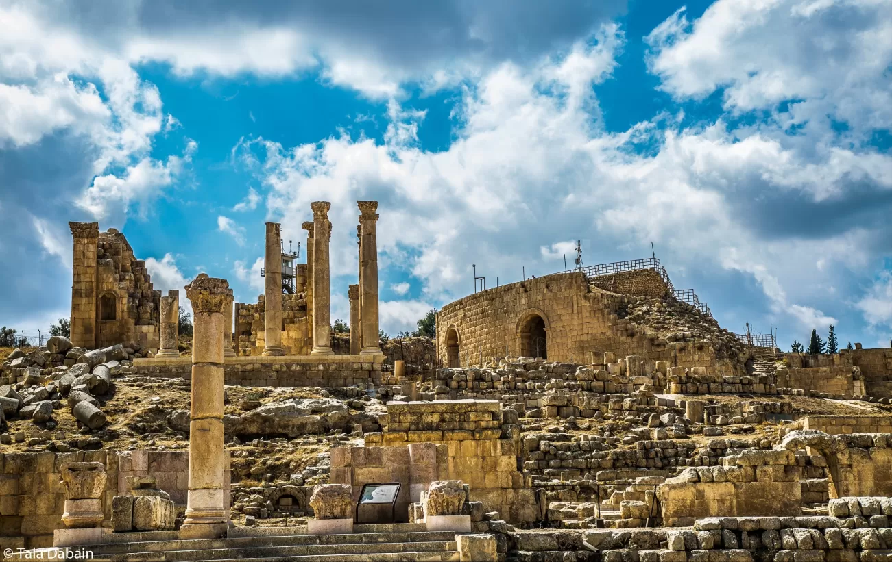 Which famous archaeological site is located near Amman?
