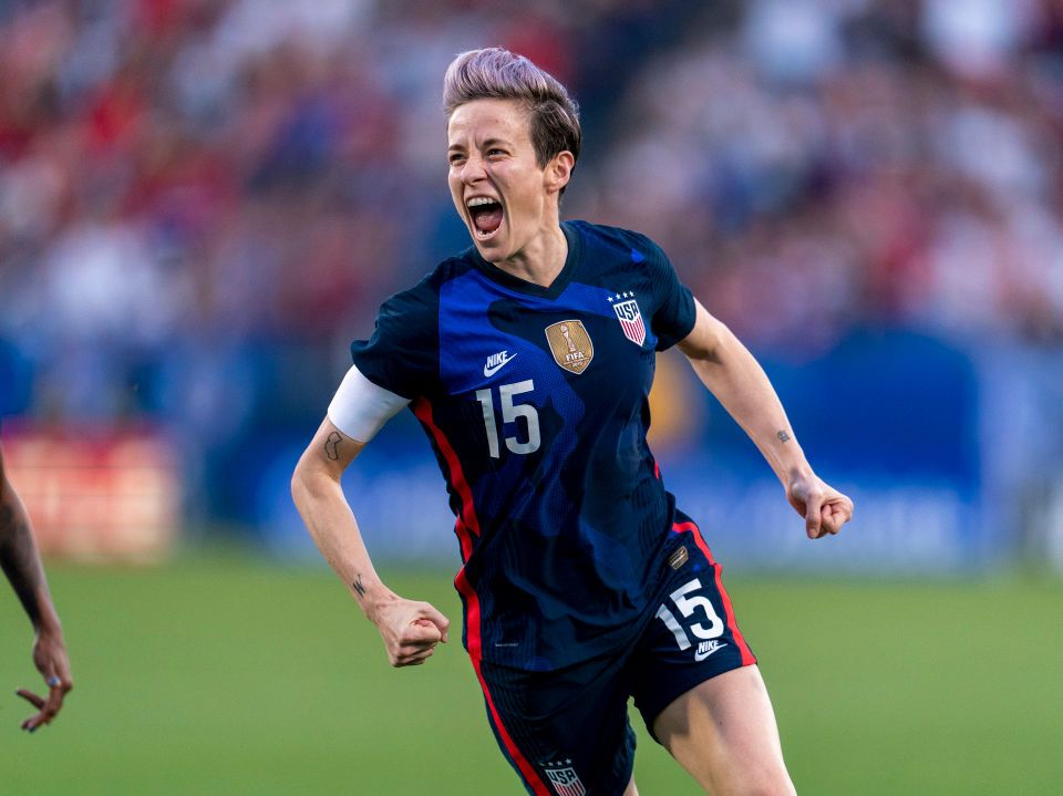 What is the name of the organization that Megan Rapinoe co-founded to empower women and girls through sports?