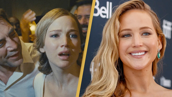 In which movie did Jennifer Lawrence portray a young widow struggling with depression and bipolar disorder?