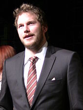 What is the name of Chris Pratt's character in the 'Guardians of the Galaxy' ride at Disneyland?