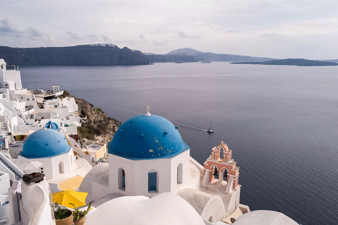 What is the traditional Santorini cheese made from sheep's milk?