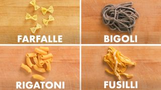 Which pasta shape is shaped like a little tube?