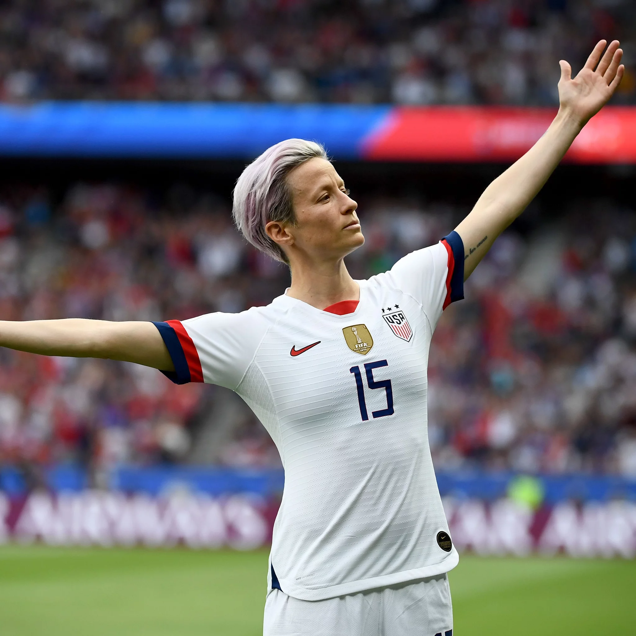 What position did Megan Rapinoe play in the 2012 London Olympics?