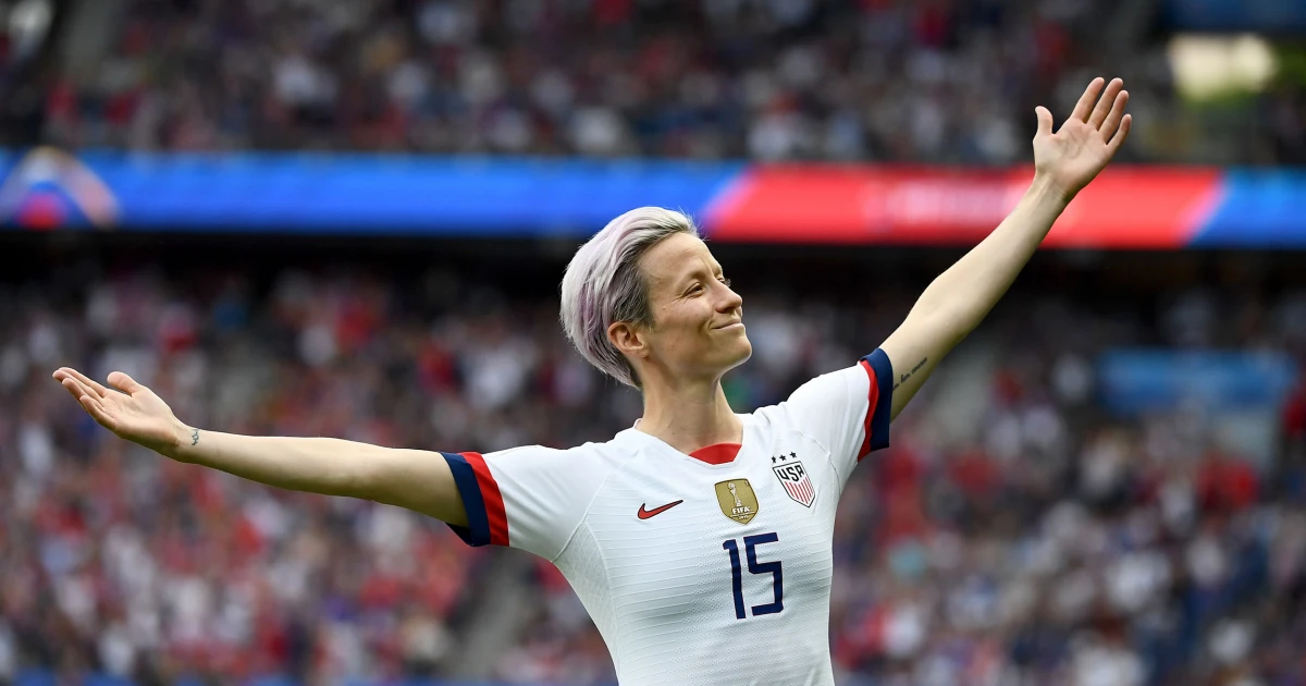 How many goals did Megan Rapinoe score in the 2019 FIFA Women's World Cup final?