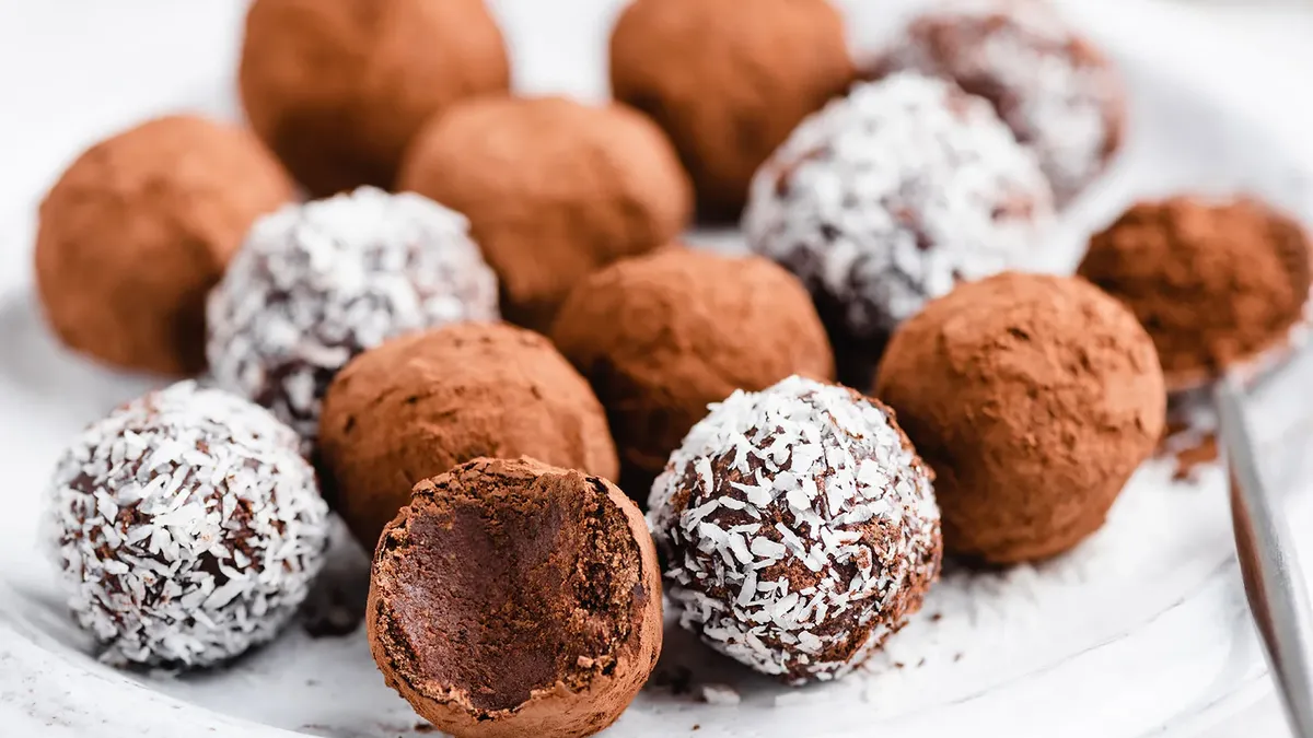 What is the main ingredient in chocolate truffles?
