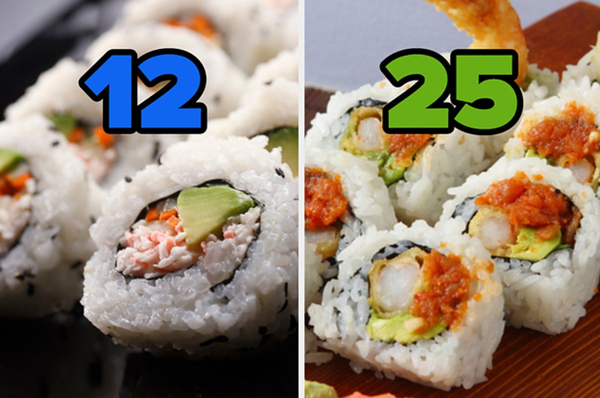 Which ingredient adds a creamy texture to a sushi roll?