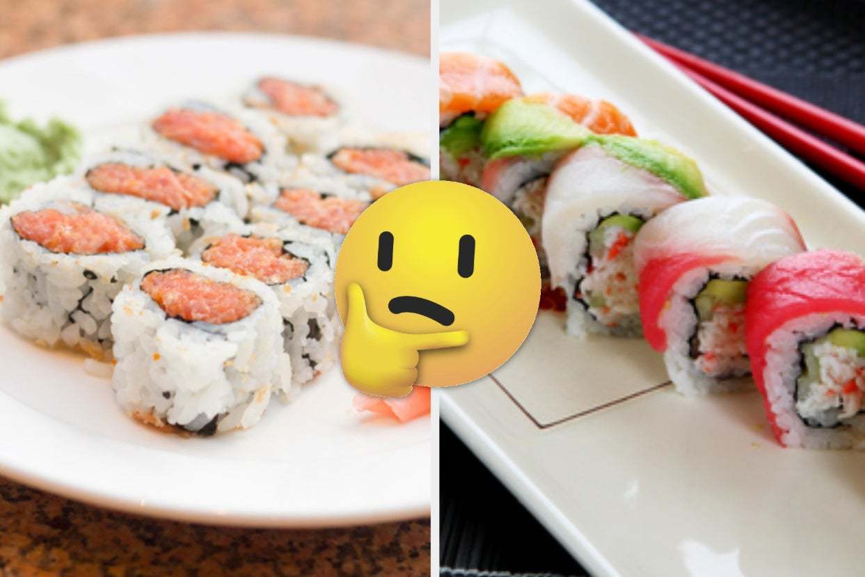 What type of fish is commonly used in a tuna roll?