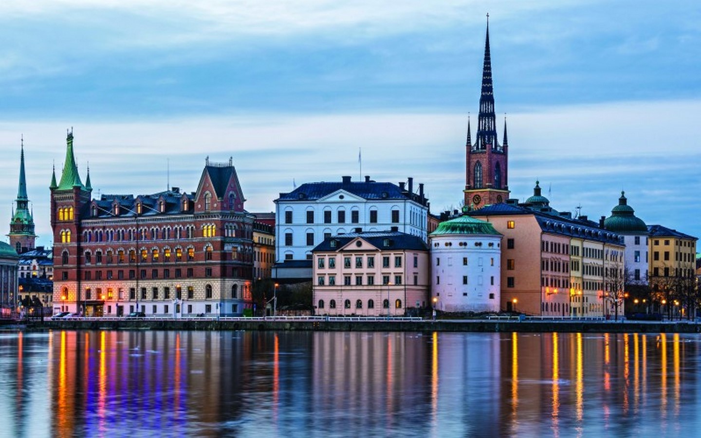Which Stockholm neighborhood is known for its high-end shopping district?