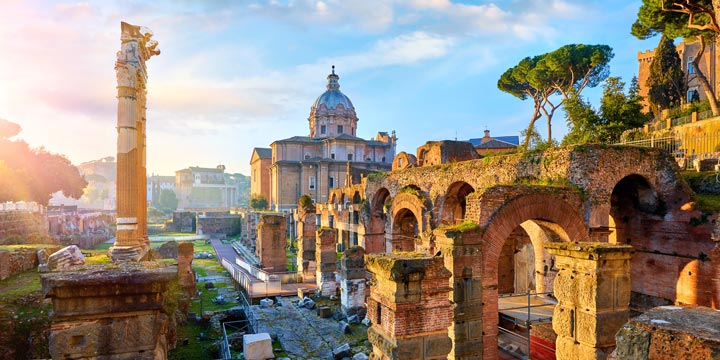 Which ancient Roman market square is now a popular tourist attraction in Rome?