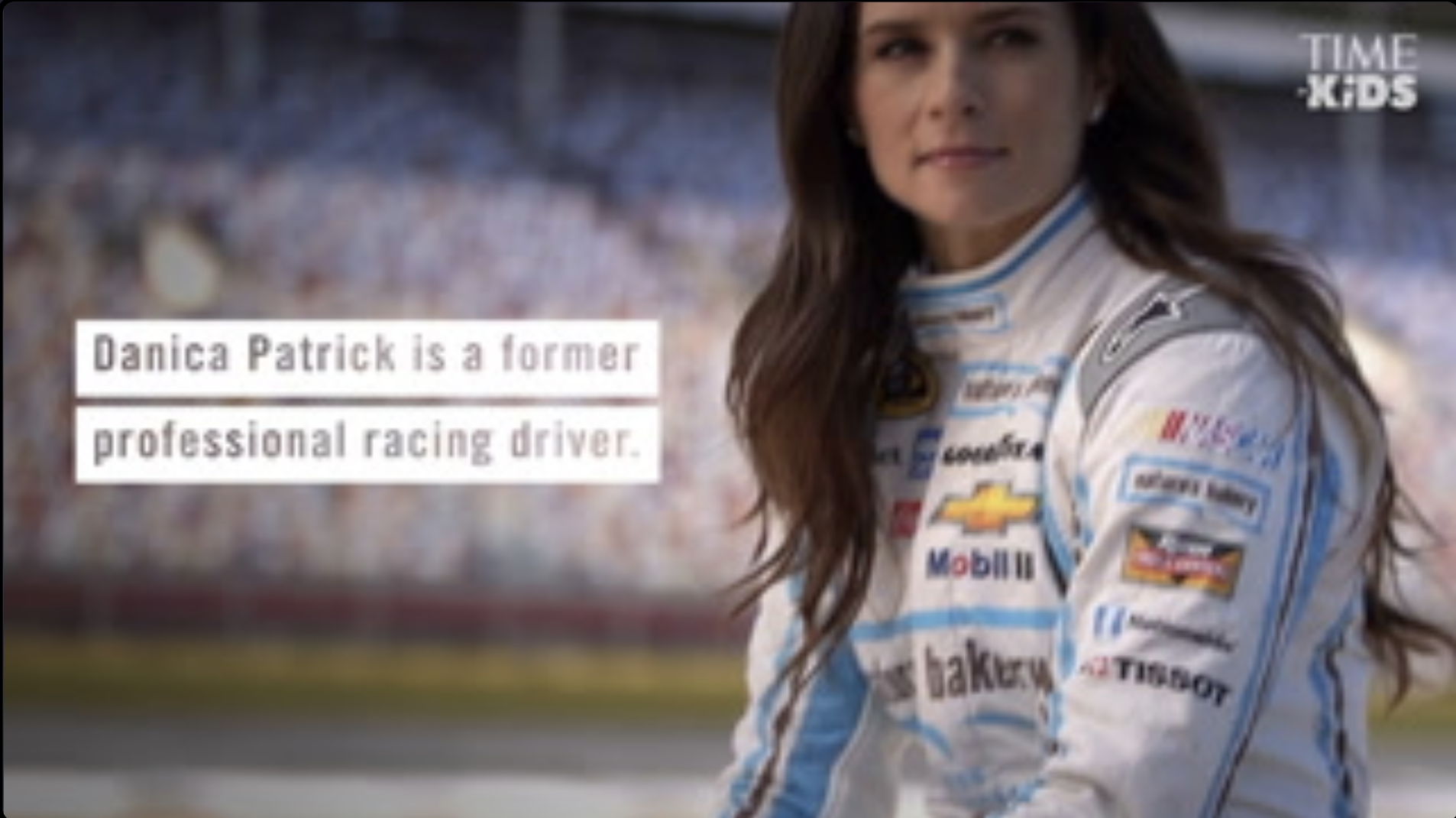 Which race did Danica Patrick win to become the first woman to lead laps and score points in the NASCAR Cup Series?