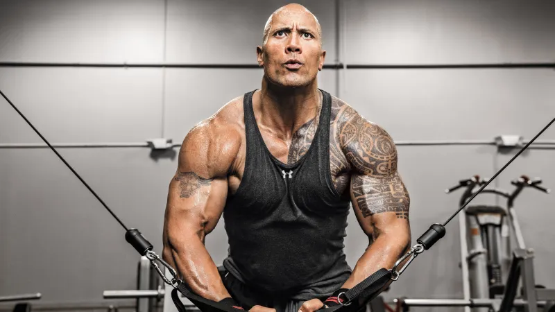 Which movie marked The Rock's debut as a leading actor?