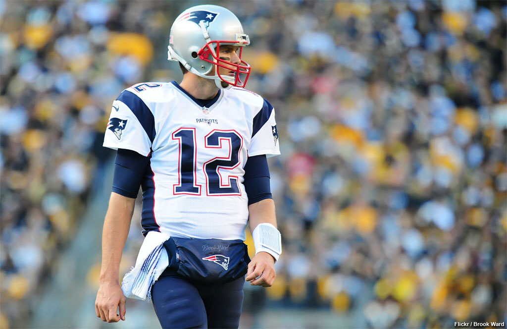 What is Tom Brady's career passing yards record?