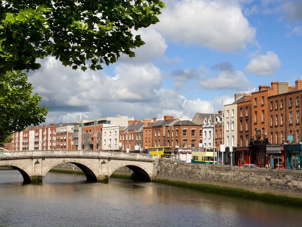 Which river flows through Dublin?