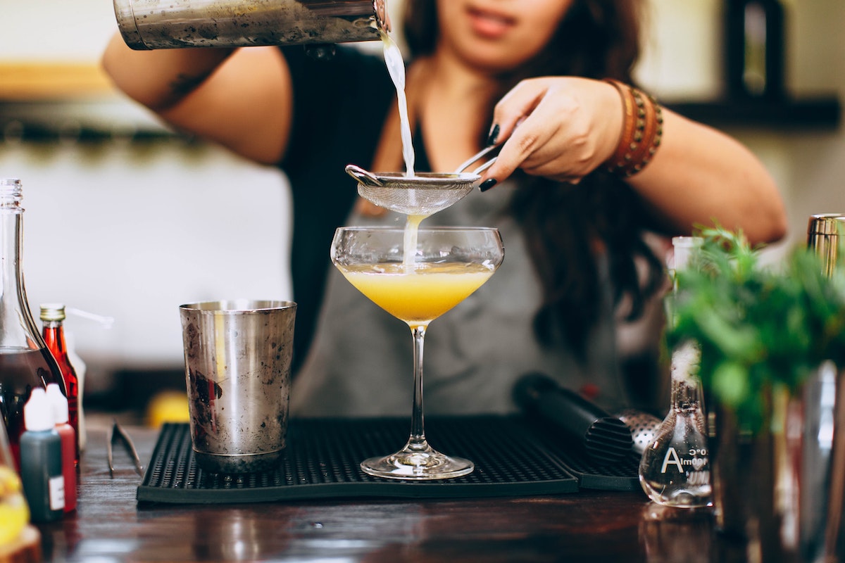 Which cocktail is made with rum, coconut cream, and pineapple juice?