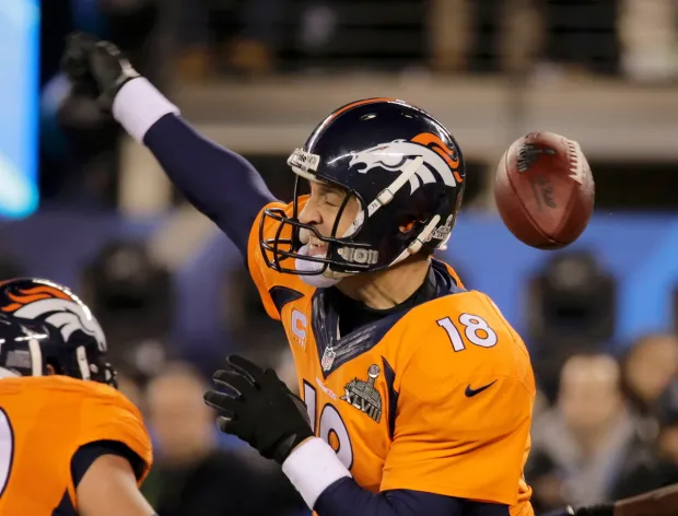 Which team did Peyton Manning defeat in his final career game?