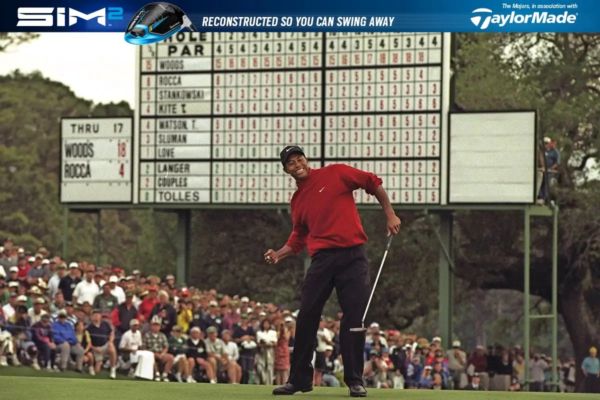 Which major championship has Tiger Woods won the most times?